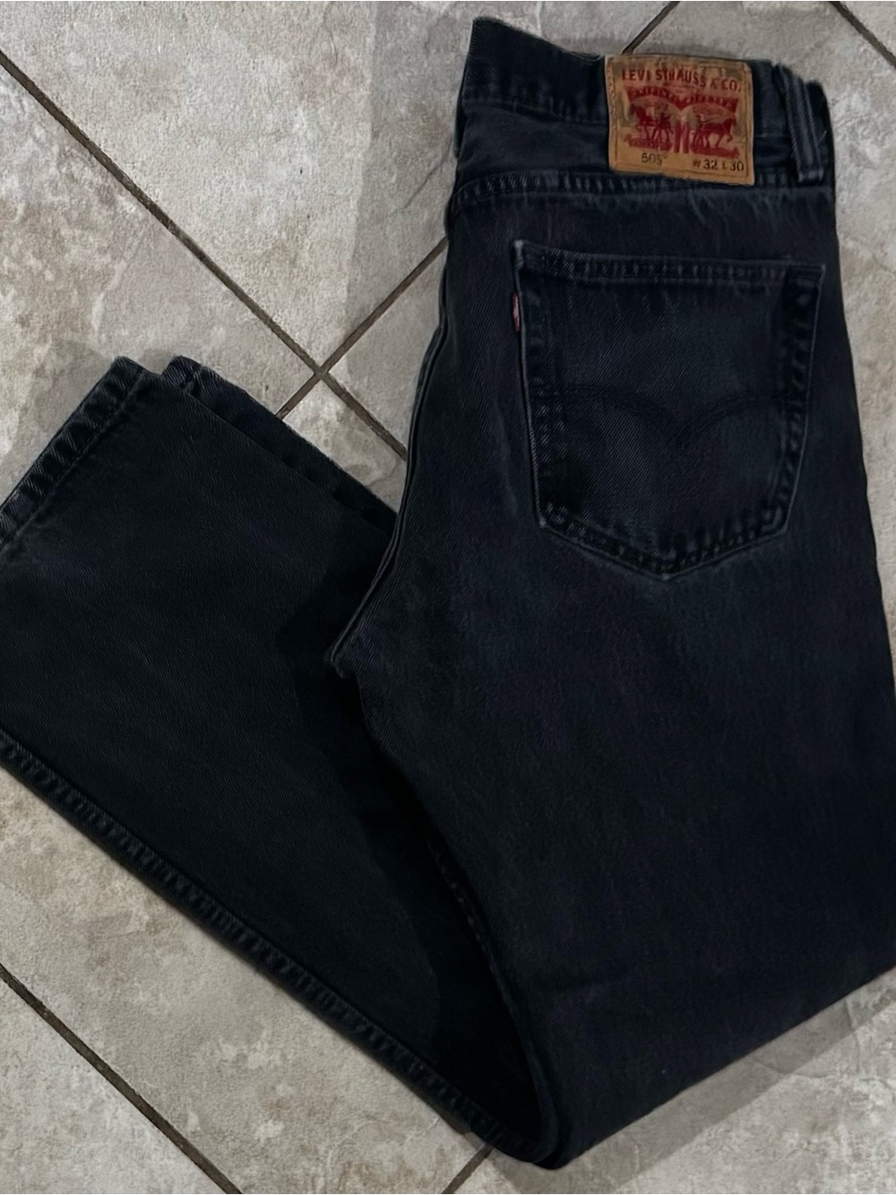 Levi’s 505 Regular Fit Black Jeans Men’s 32x30 Straight Leg